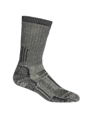 Jet Heather / Espresso Icebreaker Merino Mountaineer Mid Calf Women's Socks | AU 1440YXFU